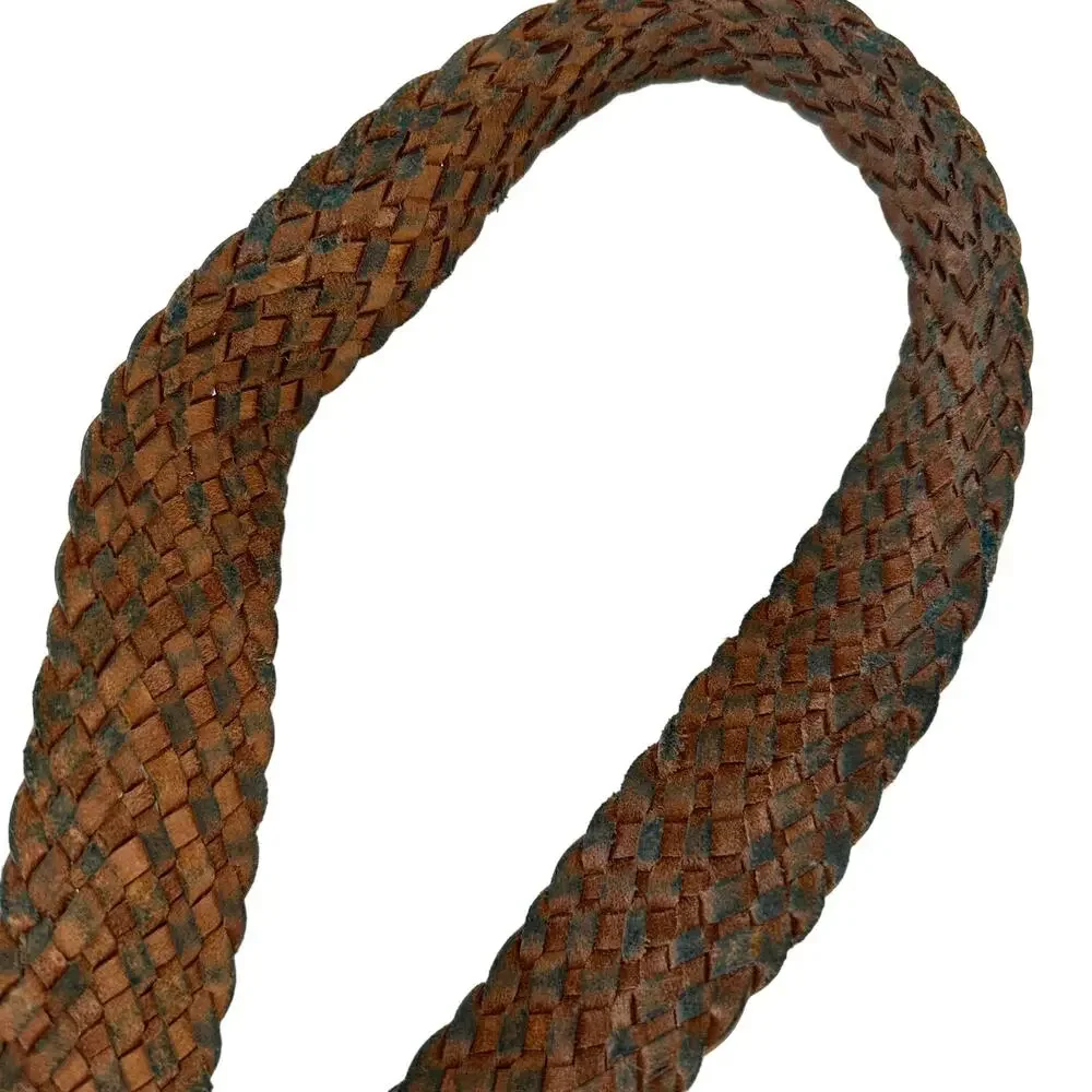 American Eagle Outfitters | Size S/M Metallic Gold Brown Woven Distressed Buckle